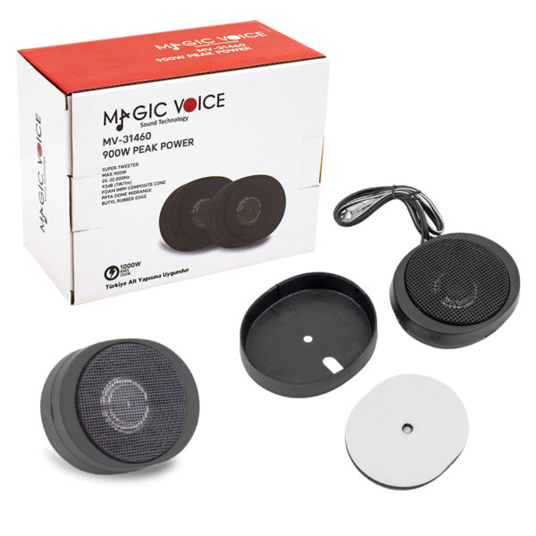 MAGICVOICE MV-31460 900W PEAK POWER RMS:350W DOME OTO TWEETER (K0) - Görsel 3