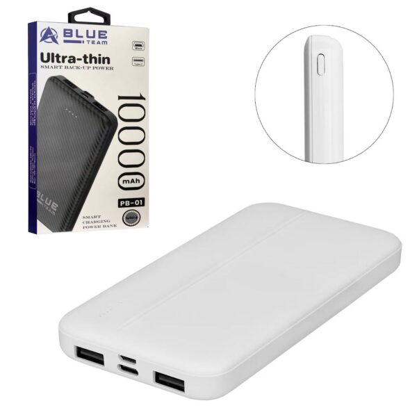 POWERBANK 10000 MAH 2XUSB MICRO TYPE-C GİRİŞLİ BLUE TEAM PB-01